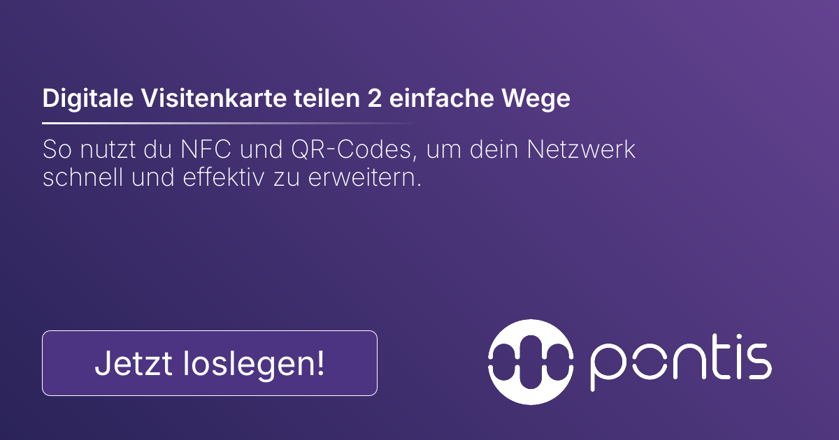 Digitale Visitenkarte teilen 2 einfache Wege