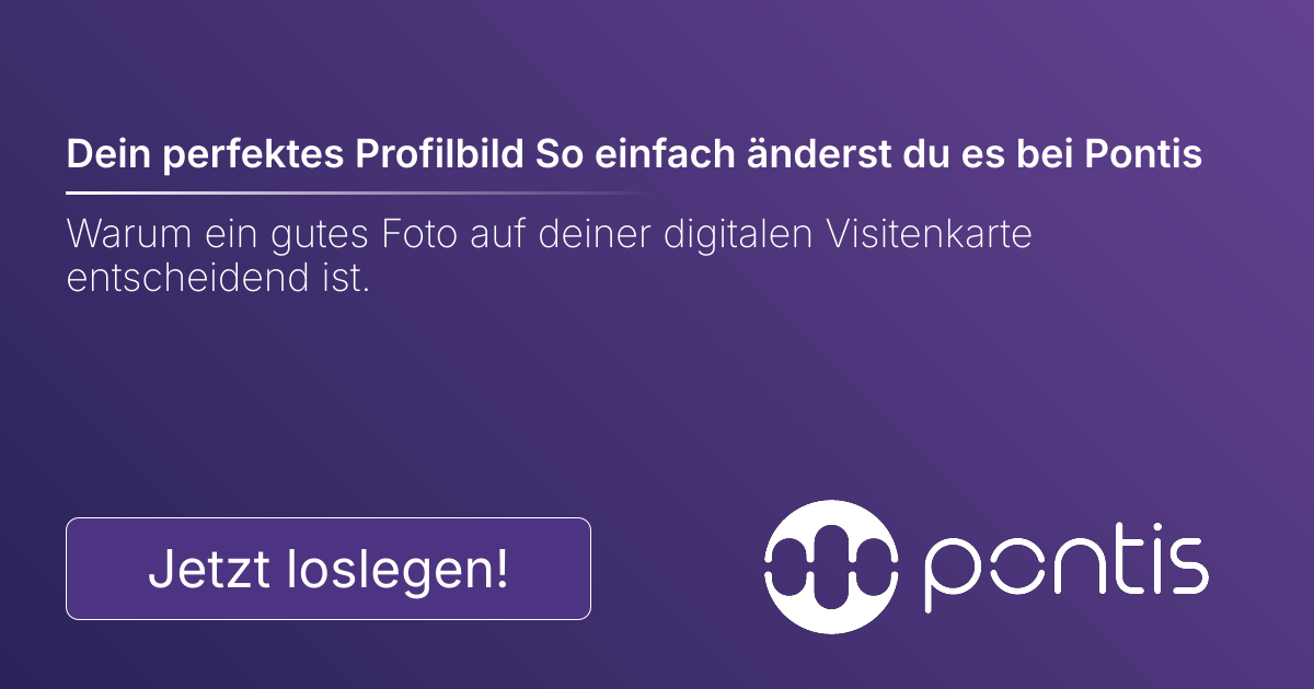 Dein perfektes Profilbild So einfach änderst du es bei Pontis