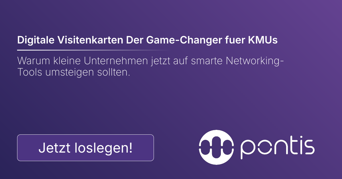 Digitale Visitenkarten Der Game-Changer fuer KMUs